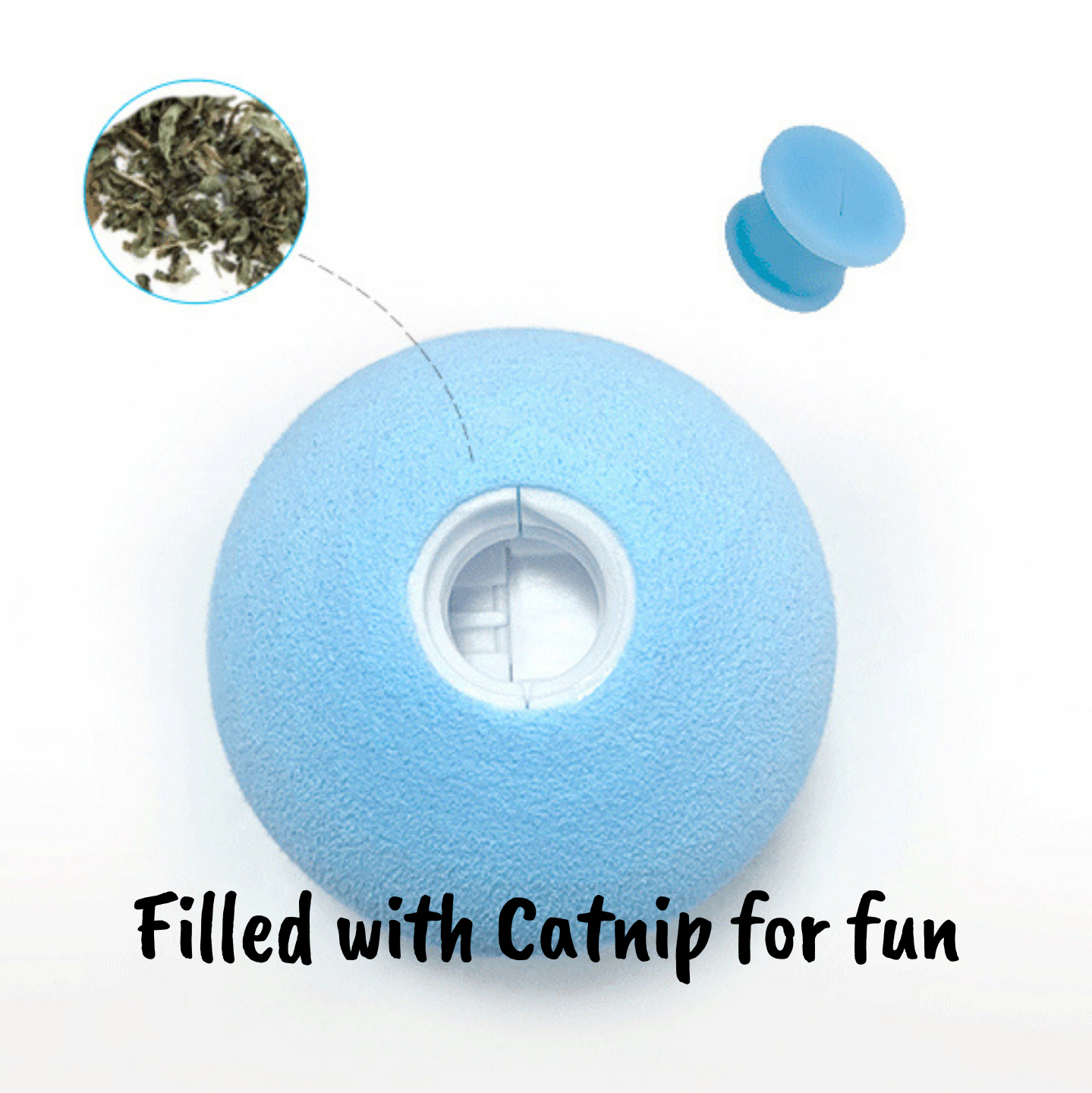 Electronic Bird, Cricket & Frog Sound Catnip Balls Cat Toy Set - Petites Paws