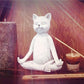 Calming Buddha Cat Statue