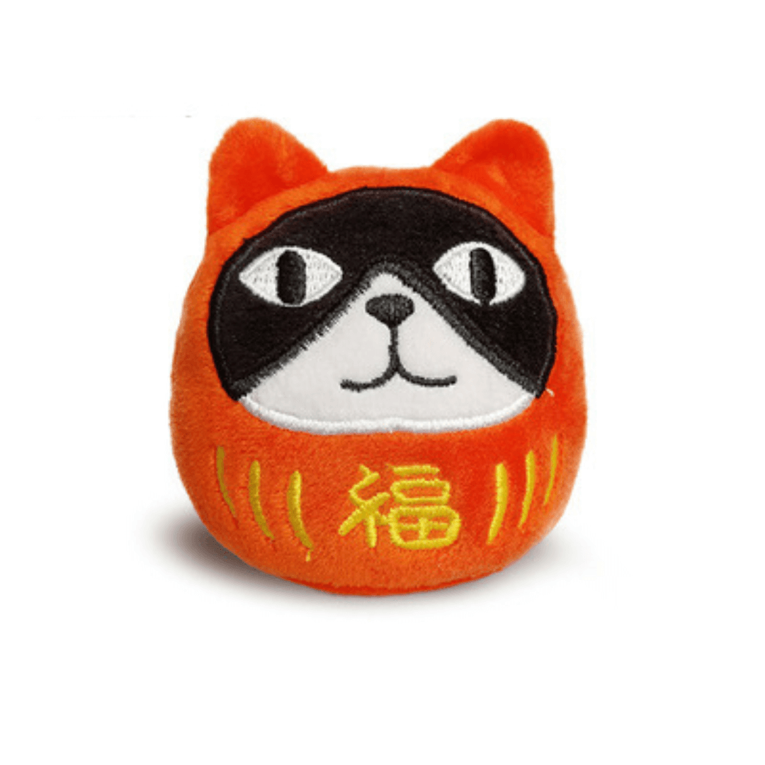 Kawaii Daruma Neko Catnip Toy - Tuxedo Cat