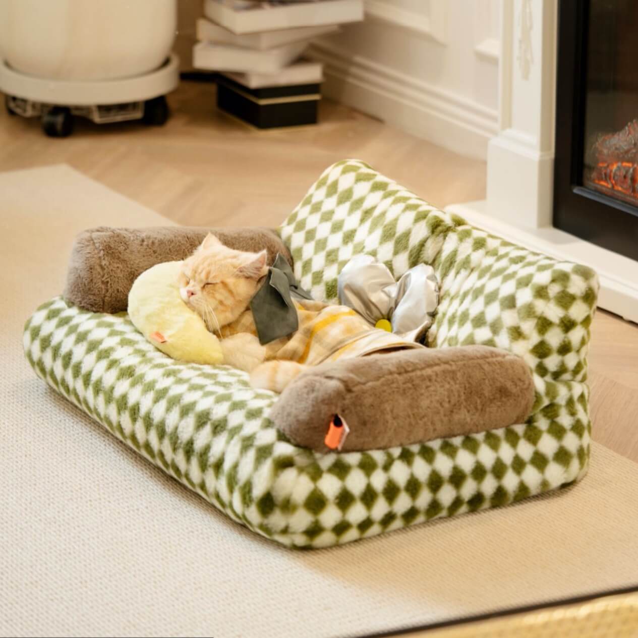 Miniature couch for store dogs