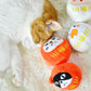 Cat playing Kawaii Daruma Neko Catnip Toy