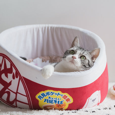 Cup Noodle Cat Bed