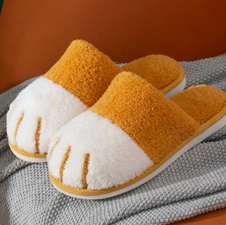 Fluffy Cat Paw Slippers - Petites Paws