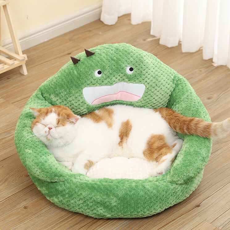 Cactus Monster Cuddler Cat Bed