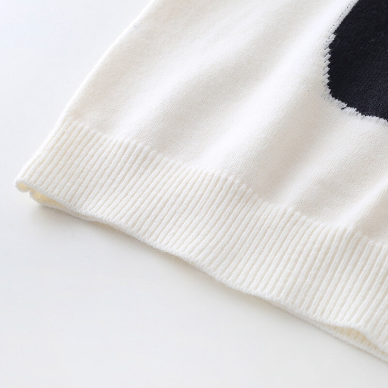 Comfy Meditation Cat Sweater in White