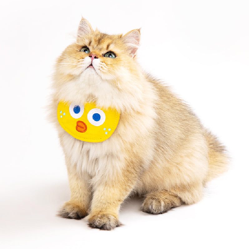 Emoji Soft Cat Bib Bandana - Petites Paws