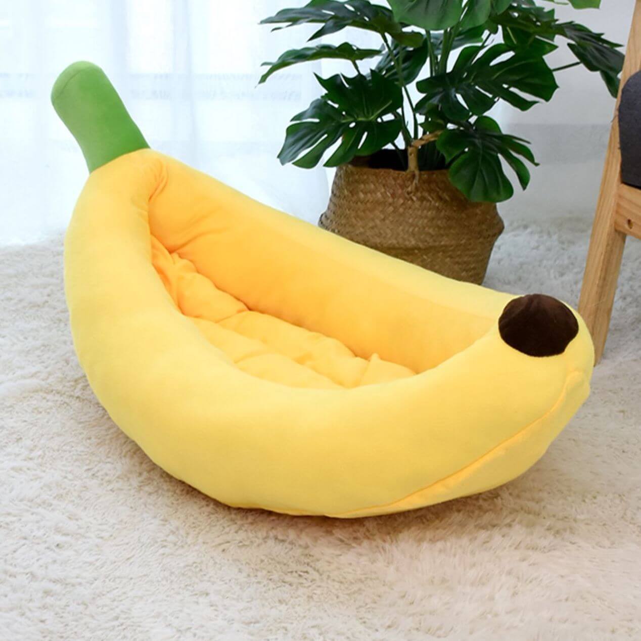 banana boat cat bed