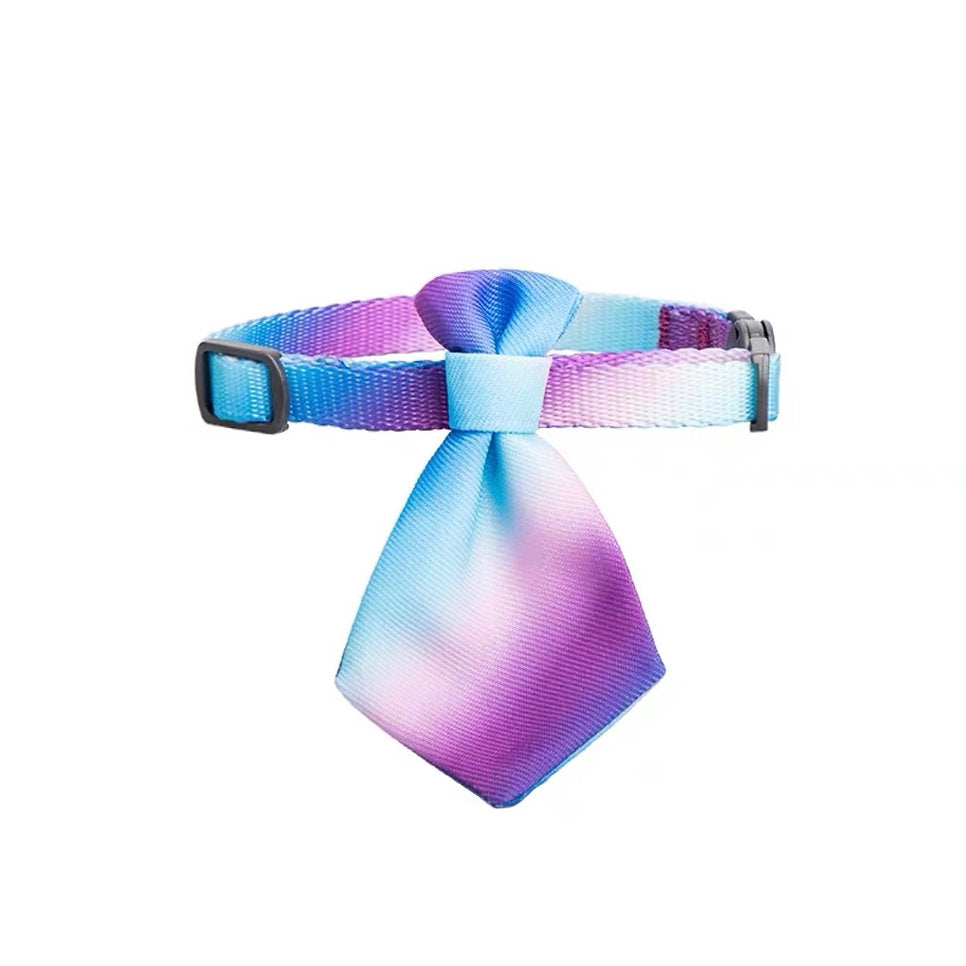 Gradient Fancy Cat Necktie, Purple / Blue - Petites Paws