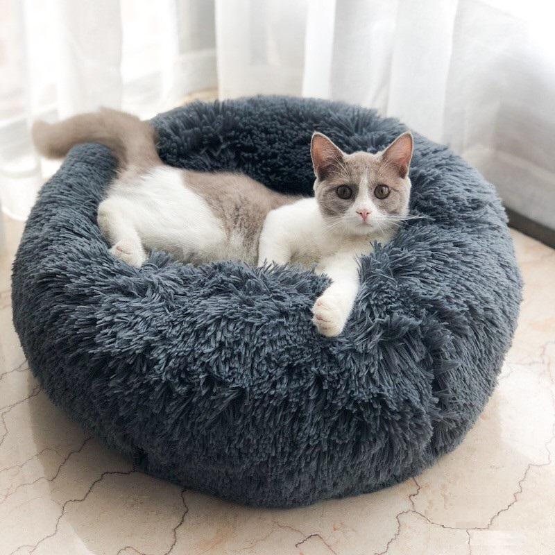 Marshmallow Pet Bed with Ultra Soft Plush - Petites Paws