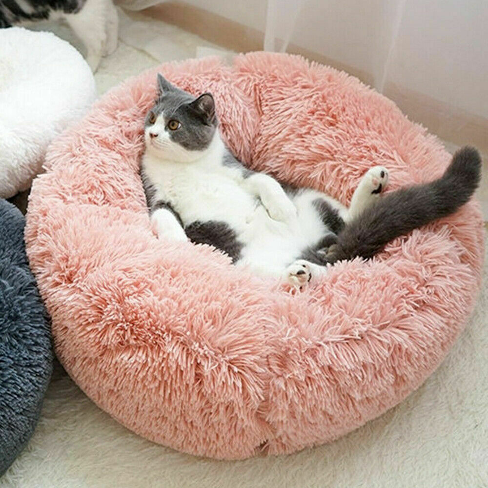 Marshmallow Pet Bed with Ultra Soft Plush - Petites Paws