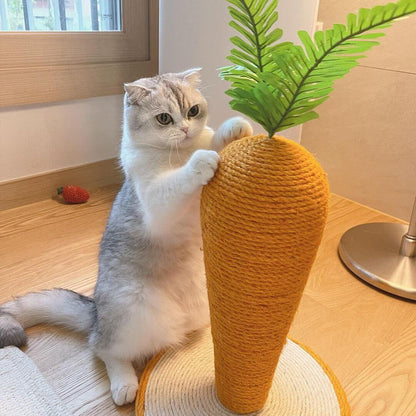 Clawsome Carrot Cat Scratching Post