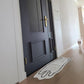 Cute White Cat Belly Rug by the door
