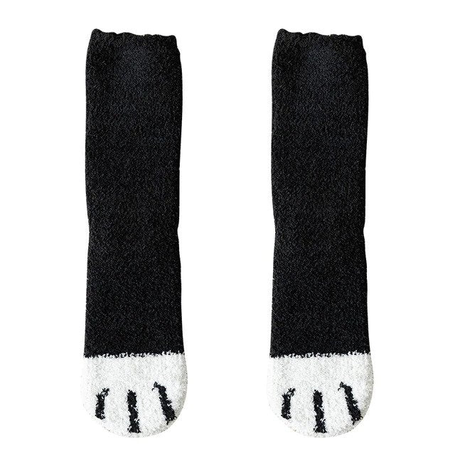 Fluffy Cat Paw Socks Set - Petites Paws