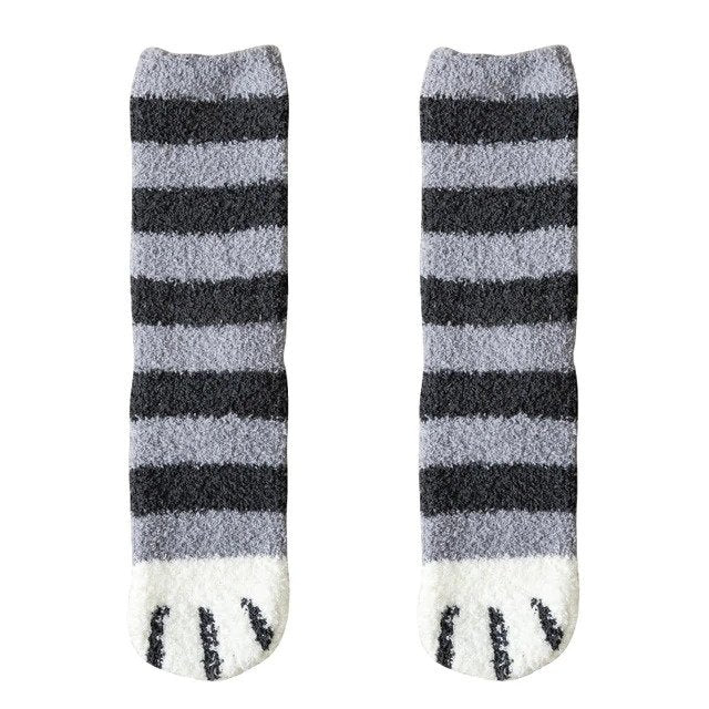 Fluffy Cat Paw Socks Set - Petites Paws