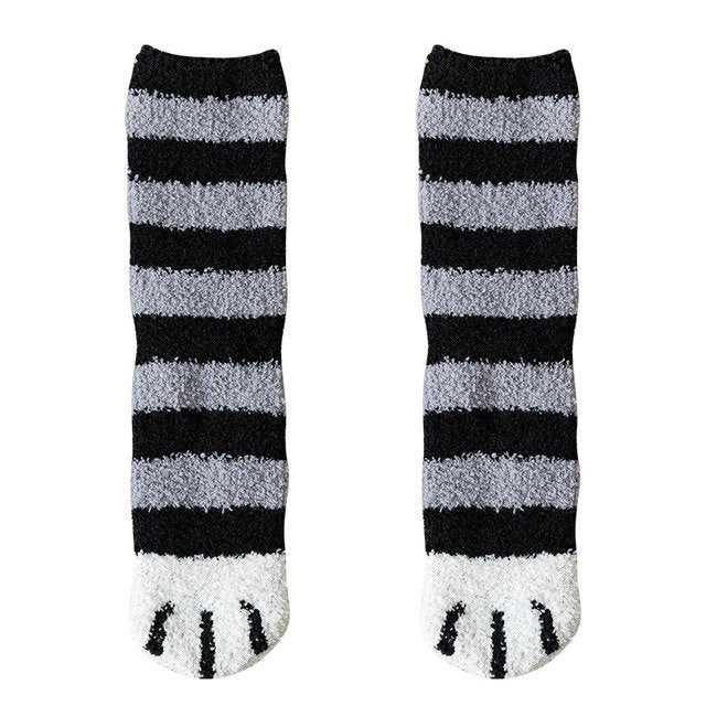 Fluffy Cat Paw Socks Set - Petites Paws