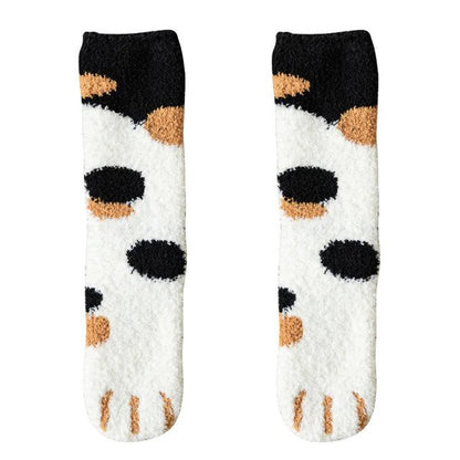 Cat Socks Fuzzy, Fuzzy Paw Socks, Socks Cat Paws