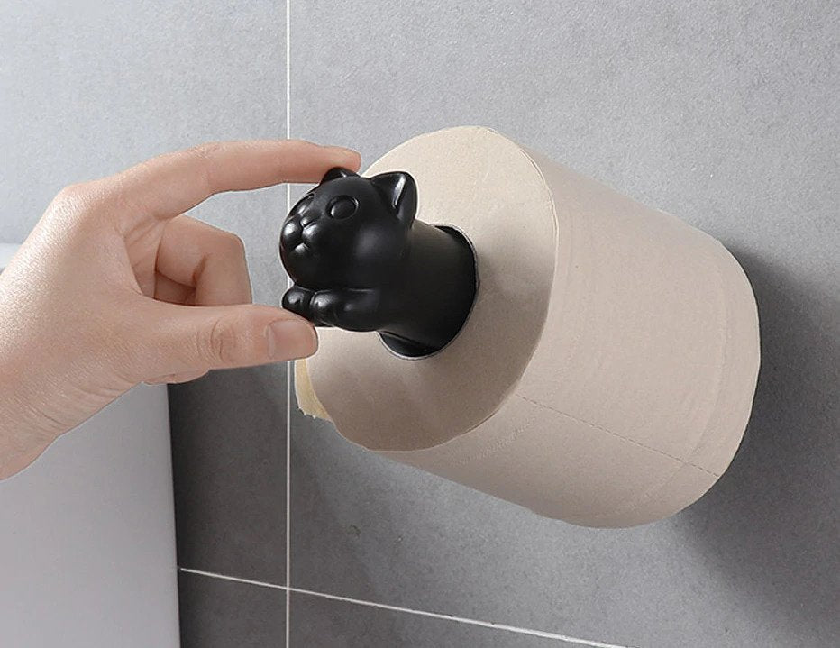 Meow Toilet Paper Holder