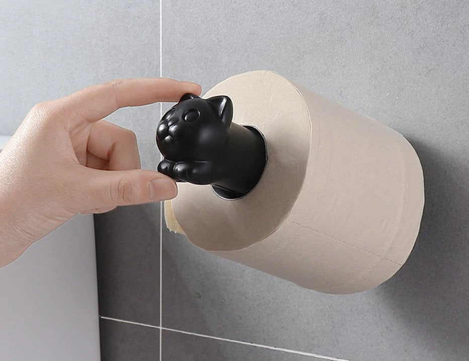 Cat Shaped Toilet Paper Holder 