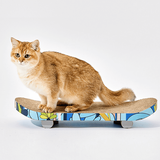 Snazzy Skateboard Cat Scratcher