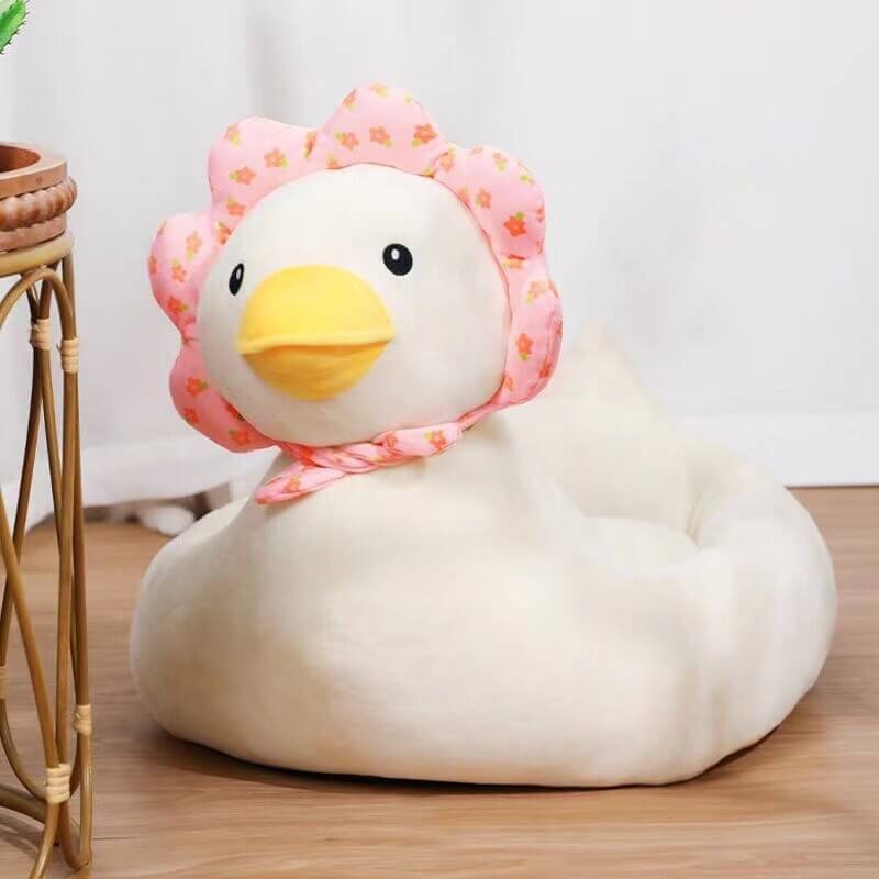 cute duck cat bed