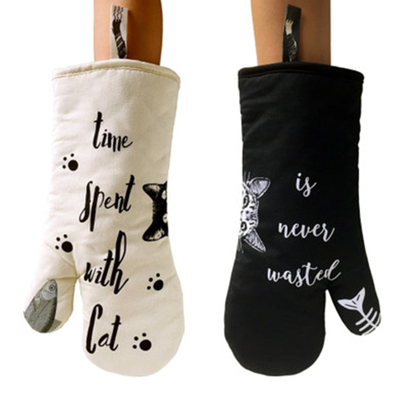 Kitty Oven Gloves - Petites Paws