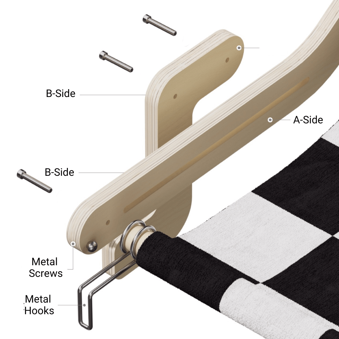 Dreamy Duo Bedside Cat Hammock